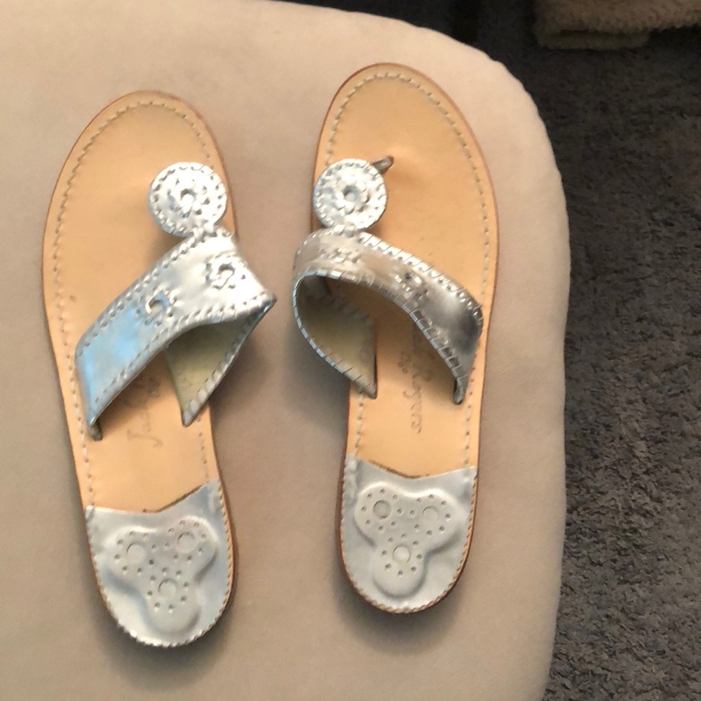 Silver Jack Rogers sandals